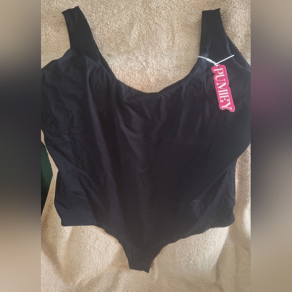 NWT Pumiey Black Tank Bodysuit size 2X